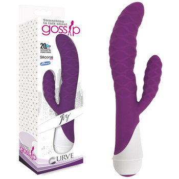 Curve Toys Gossip Ivy Waterproof Wavy Silicone Flexible Dual Stimulation Vibrator Violet Curve Toys Gossip Ivy Waterproof Wavy Silicone Flexible Dual Stimulation Vibrator Violet