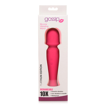 Curve Toys Gossip Rechargeable Silicone Wand Vibrator Magenta Curve Toys Gossip Rechargeable Silicone Wand Vibrator Magenta