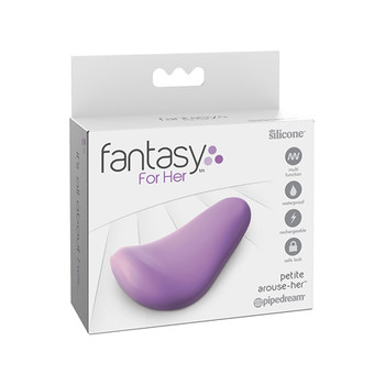Pipedream Fantasy For Her Petite Arouse-Her Rechargeable Silicone Mini Vibrator Purple Pipedream Fantasy For Her Petite Arouse-Her Rechargeable Silicone Mini Vibrator Purple