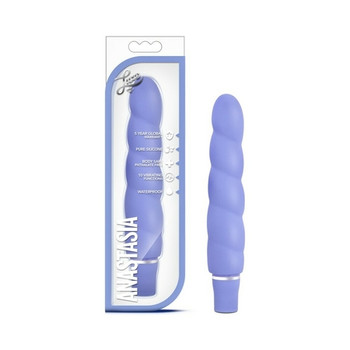 Blush Luxe Anastasia Silicone Slimline Vibrator Periwinkle Blush Luxe Anastasia Silicone Slimline Vibrator Periwinkle