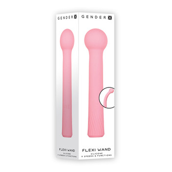 Gender X Flexi Wand Rechargeable Poseable Silicone Vibrator Pink Gender X Flexi Wand Rechargeable Poseable Silicone Vibrator Pink