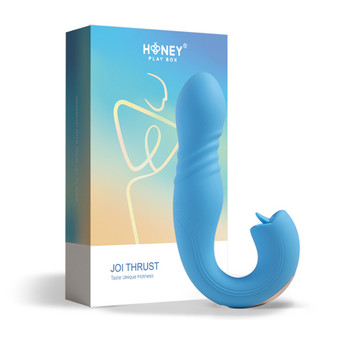 Honey Play Box Joi Thrust App Controlled Thrusting G-spot Vibrator & Tongue Clit Licker Blue Honey Play Box Joi Thrust App Controlled Thrusting G-spot Vibrator & Tongue Clit Licker Blue