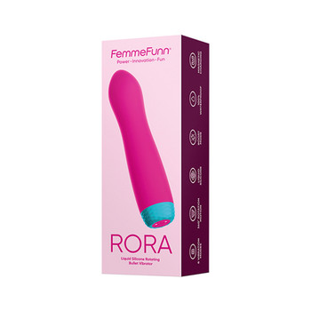 FemmeFunn Rora Rechargeable Silicone Rotating Bullet Vibrator Pink FemmeFunn Rora Rechargeable Silicone Rotating Bullet Vibrator Pink