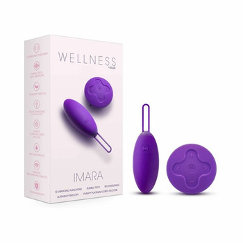 Wellness Imara Vibrating Egg with Remote Purple Wellness Imara Vibrating Egg with Remote Purple