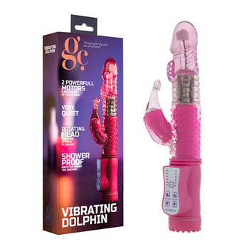 GC Vibrating Dolphin Dual-Motor Rotating Rabbit Vibrator Pink GC Vibrating Dolphin Dual-Motor Rotating Rabbit Vibrator Pink