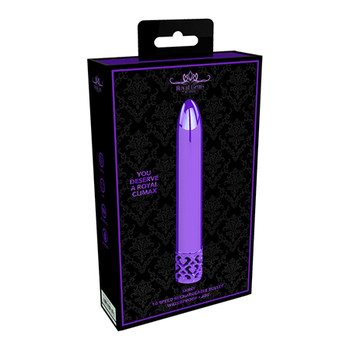 Shots Royal Gems Shiny Rechargeable ABS Bullet Vibrator Purple Shots Royal Gems Shiny Rechargeable ABS Bullet Vibrator Purple