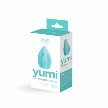 VeDO Yumi Rechargeable Finger Vibe - Tease Me Turquoise VeDO Yumi Rechargeable Finger Vibe - Tease Me Turquoise
