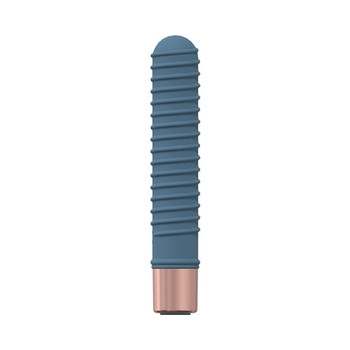 LoveLine Poise 10 Speed Mini-Vibe Silicone Rechargeable Waterproof Blue/Grey LoveLine Poise 10 Speed Mini-Vibe Silicone Rechargeable Waterproof Blue/Grey