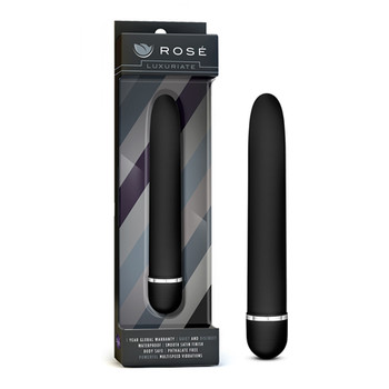 Blush Rose Luxuriate Classic Slimline Vibrator Black Blush Rose Luxuriate Classic Slimline Vibrator Black