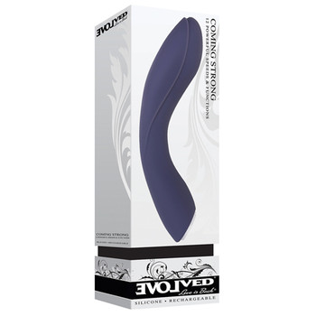 Evolved Coming Strong Rechargeable Silicone G-Spot Vibrator Purple Evolved Coming Strong Rechargeable Silicone G-Spot Vibrator Purple
