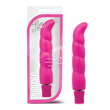 Blush Luxe Purity G Silicone Slimline G-Spot Vibrator Pink Blush Luxe Purity G Silicone Slimline G-Spot Vibrator Pink