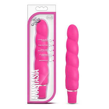 Blush Luxe Anastasia Silicone Slimline Vibrator Pink Blush Luxe Anastasia Silicone Slimline Vibrator Pink
