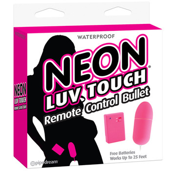 Pipedream Neon Luv Touch Remote Control Bullet Vibrator Pink Pipedream Neon Luv Touch Remote Control Bullet Vibrator Pink