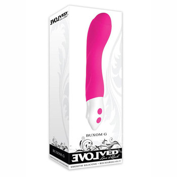 Evolved Buxom G Rechargeable Silicone G-Spot Vibrator Pink Evolved Buxom G Rechargeable Silicone G-Spot Vibrator Pink
