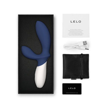 Lelo Loki Wave 2 Rechargeable Silicone Dual Stimulation Prostate Vibrator Base Blue Lelo Loki Wave 2 Rechargeable Silicone Dual Stimulation Prostate Vibrator Base Blue