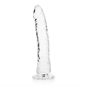 RealRock Crystal Clear Slim 8 in. Dildo Clear RealRock Crystal Clear Slim 8 in. Dildo Clear