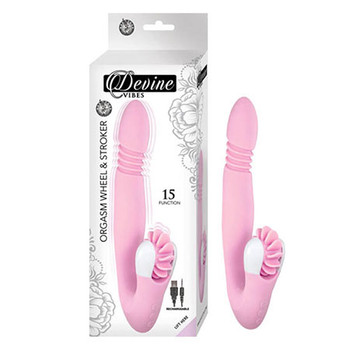 Devine Vibes Orgasm Wheel & Stroker-Pink Devine Vibes Orgasm Wheel & Stroker-Pink