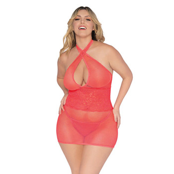 DG Chemise & G-String Coral Queen DG Chemise & G-String Coral Queen