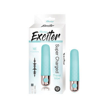 Exciter Travel Vibe Rechargeable Silicone Aqua Exciter Travel Vibe Rechargeable Silicone Aqua