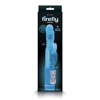 Firefly Thumper Thrusting Rabbit Vibrator Blue Firefly Thumper Thrusting Rabbit Vibrator Blue