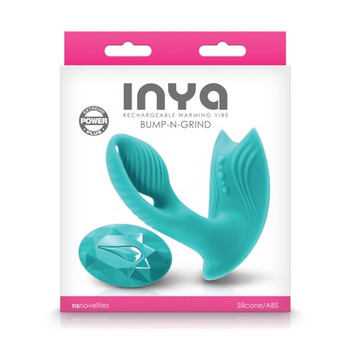 INYA Bump-N-Grind Rechargeable Warming Dual Stimulator Teal INYA Bump-N-Grind Rechargeable Warming Dual Stimulator Teal