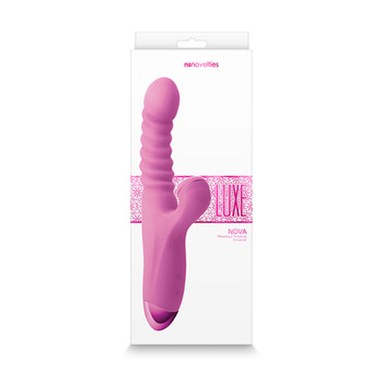 Luxe Nova Rechargeable Thrusting & Throbbing Stimulator Pink Luxe Nova Rechargeable Thrusting & Throbbing Stimulator Pink