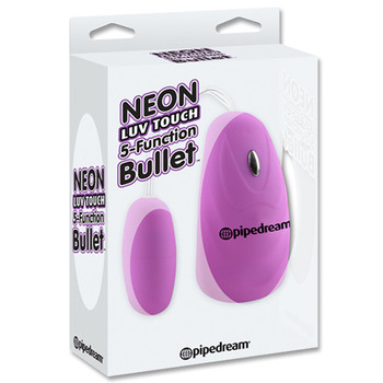 Pipedream Neon Luv Touch Remote-Controlled 5-Function Bullet Vibrator Purple Pipedream Neon Luv Touch Remote-Controlled 5-Function Bullet Vibrator Purple