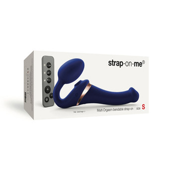 Strap-On-Me Rechargeable Remote-Controlled Multi Orgasm Bendable Strap-On Night Blue S Strap-On-Me Rechargeable Remote-Controlled Multi Orgasm Bendable Strap-On Night Blue S