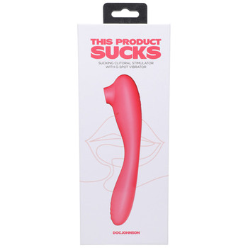 This Product Sucks Bendable Sucking Clitoral Stimulator & G-Spot Vibrator Pink This Product Sucks Bendable Sucking Clitoral Stimulator & G-Spot Vibrator Pink