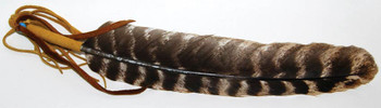 Leather Wrapped Smudging Feather 12" Leather Wrapped Smudging Feather 12"