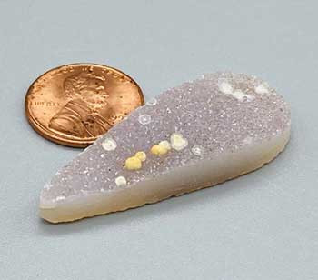 2" Amethyst Tear Druse Cabochon 2" Amethyst Tear Druse Cabochon
