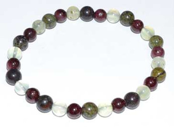 6mm Jasper, Dragon Blood, Garnet & Prehnite Bracelet 6mm Jasper, Dragon Blood, Garnet & Prehnite Bracelet