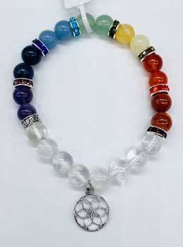 8mm 7 Chakra Seed Of Life 8mm 7 Chakra Seed Of Life