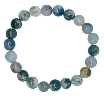 8mm Moss Agate Bracelet 8mm Moss Agate Bracelet