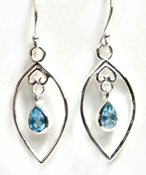 Blue Topaz Earrings Blue Topaz Earrings