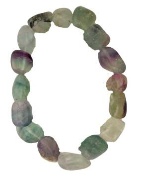 Fluorite, Rainbow Gemstone Bracelet Fluorite, Rainbow Gemstone Bracelet