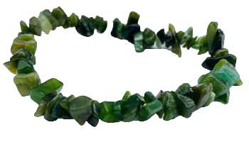 Jade, Nephrite Chip Bracelet
