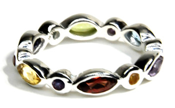 Size 7 Amethyst, Citrine, Garnet, Iolite, Peridot Ring Size 7 Amethyst, Citrine, Garnet, Iolite, Peridot Ring