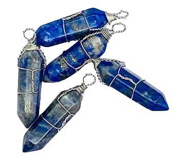 (set Of 5) Lapis Wire Wrapped Point (set Of 5) Lapis Wire Wrapped Point