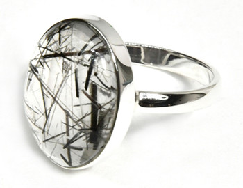 Size 6 Tourmalated Quartz Ring Size 6 Tourmalated Quartz Ring