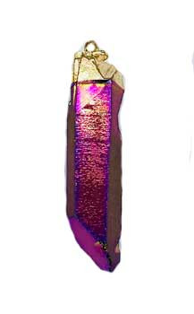 (set Of 3) 2" Rainbow Quartz Pendant (set Of 3) 2" Rainbow Quartz Pendant