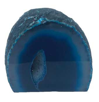 1.0-1.5# Geode Teal Agate Cut 1.0-1.5# Geode Teal Agate Cut
