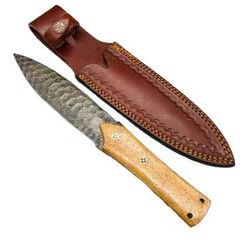 12" Flint Spear Damascus Athame