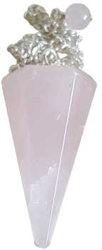 6-sided Rose Quartz Pendulum 6-sided Rose Quartz Pendulum