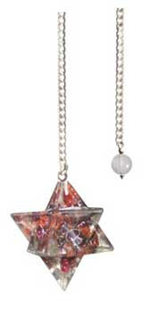 Merkaba Garnet Orgone Pendulum Merkaba Garnet Orgone Pendulum