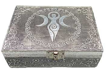 5" X 7" Goddess Of Earth Metal Over Wood Box 5" X 7" Goddess Of Earth Metal Over Wood Box
