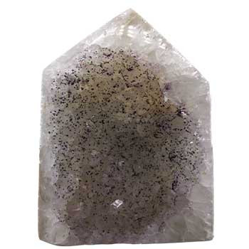 1.9# Amethyst Obelisk W Druse On Front 1.9# Amethyst Obelisk W Druse On Front