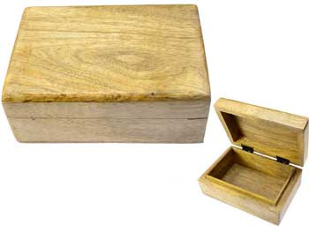 Natural Wood Box 4" X 6" Natural Wood Box 4" X 6"
