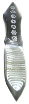 10" Selenite Chakra Athame 10" Selenite Chakra Athame
