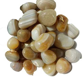 1 Lb Agate, Banded Tumbled Stones 1 Lb Agate, Banded Tumbled Stones